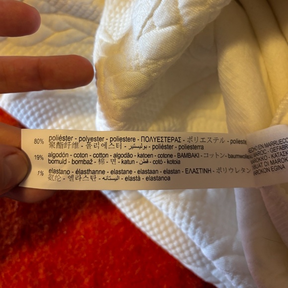 Zara off white quilted long sleeve high neck short dress NWT - Picture 12 of 15